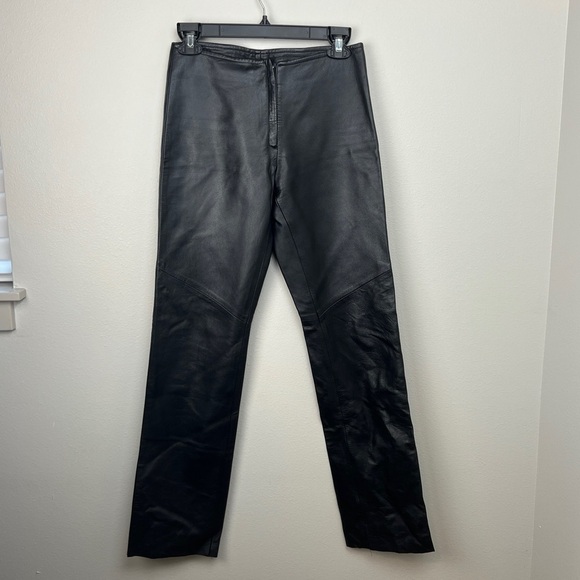 Vaunt Made In Italy Leather Pants - Picture 2 of 8